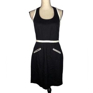 Cynthia Steffe Elegant Black and White racerback/halter Dress